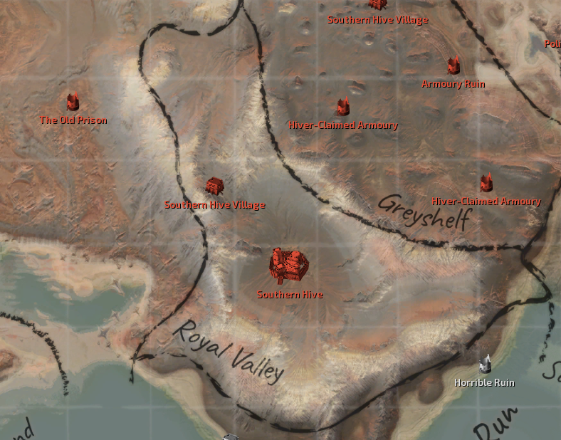 Royal Valley Map Locations